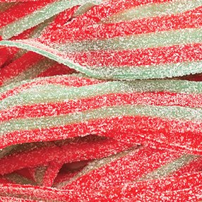 0616641649319 - SOUR POWER STRAWBERRY APPLE BELTS, 1LB-SHIPPED FROM BAYSIDE CANDY
