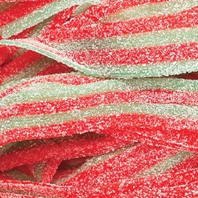 0616641649326 - SOUR POWER STRAWBERRY APPLE BELTS, 2LBS-SHIPPED FROM BAYSIDE CANDY