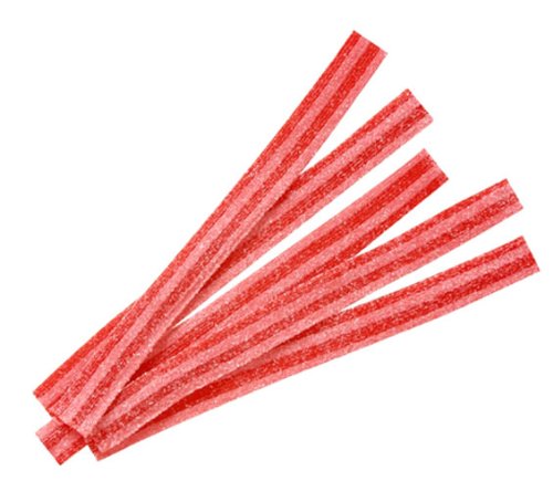 0616641649395 - SOUR POWER RASPBERRY CHERRY BELTS, 1LB-SHIPPED FROM BAYSIDE CANDY