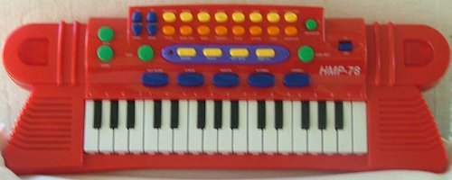 0616641782467 - HMP-78 RED TOY MUSICAL PIANO.