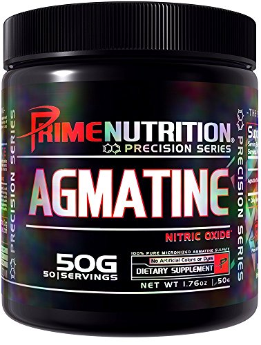 0616641804244 - AGMATINE | PRIME NUTRITION | NITRIC OXIDE BOOSTER | 1000 MG | 50 SERVINGS