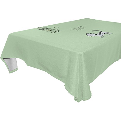 6166986911946 - YUIHOME SINGLE FACE CUTE CAT POLYESTER TABLECLOTHS 54 X 72 INCHES RECTANGLE & OBLONG TABLE TOP DECORATION