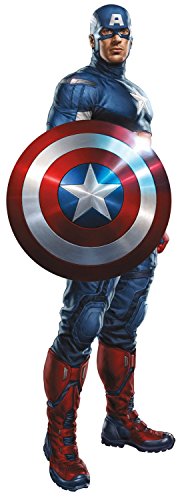 6167226062008 - MARVEL SUPERHEROES COMIC - THE AVENGERS - CAPTAIN AMERICA GIANT WALL DECAL STICKER