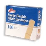 0616784369198 - STERILE FLEXIBLE FABRIC ADHESIVE BANDAGES STERILE WITH NON STICK PADS 100 EA