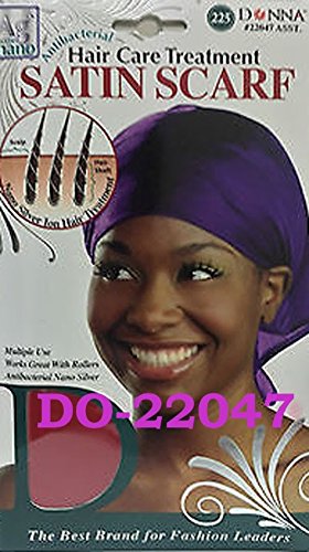 6168653732779 - DONNA HAIR CARE TREATMENT SATIN SCARF ONE SIZE ASSORTED COLOR