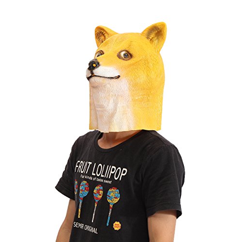 6168673368835 - NEW DOGE HEAD MASK CREEPY ANIMAL HALLOWEEN COSTUME THEATER PROP LATEX PARTY TOY BY KTOY