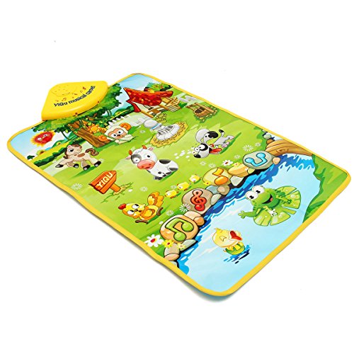 6168673369443 - NEW BABY CHILDREN FARM ANIMAL MUSIC SOUND TOUCH PLAY SINGING GYM CARPET MAT TOY GIFT BY KTOY
