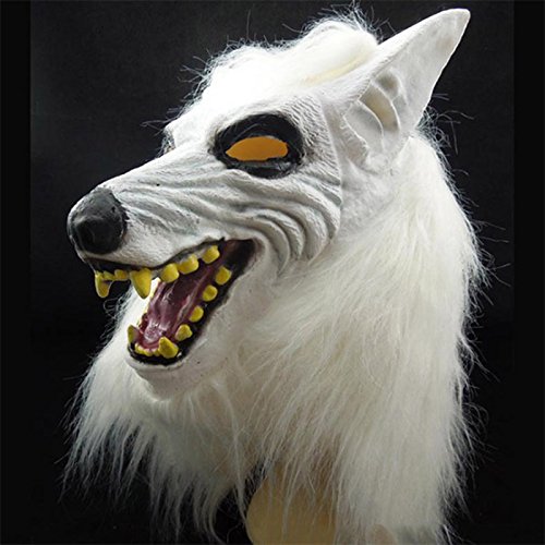 6168673377653 - NEW WOLF HEAD MASK CREEPY ANIMAL HALLOWEEN COSTUME THEATER PROP LATEX PARTY TOY BY KTOY