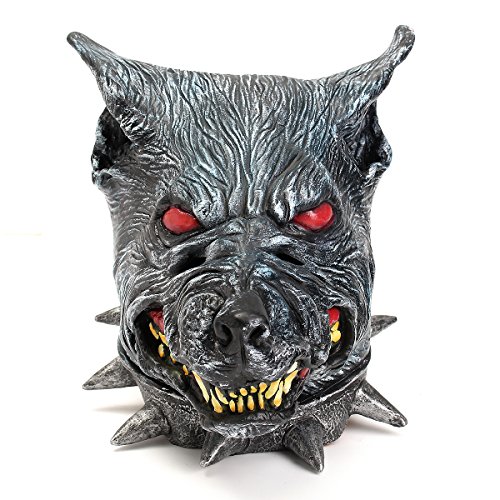 6168673381070 - NEW WOLFHOUND HEAD MASK CREEPY ANIMAL HALLOWEEN COSTUME THEATER PROP LATEX PARTY TOY BY KTOY