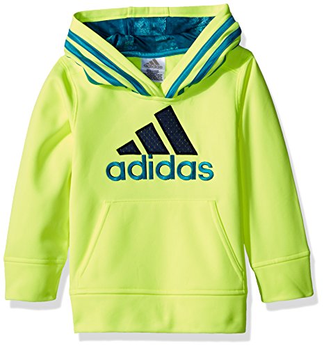 0616868382075 - ADIDAS LITTLE BOYS' ATHLETIC PULLOVER HOODIE, SOLAR YELLOW, 5
