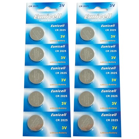 0616929577907 - EUNICELL CR2025 5003LC LITHIUM BLISTER PACK 3V 3 VOLT COIN CELL BATTERIES (10 PCS)