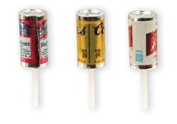 0617353053890 - OASIS SUPPLY MINI BEER CANS WITH PLASTIC PICK FOR CAKE DECORATING, 2.5-INCH