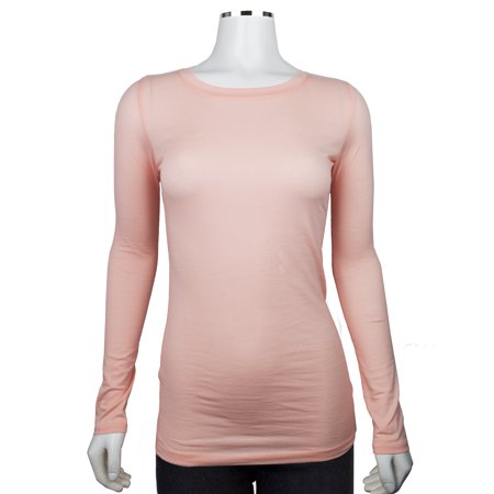 0617375729346 - WOMEN’S LONG SLEEVE ROUND NECK FITTED TOP BASIC T SHIRTS (FAST & FREE SHIPPING)