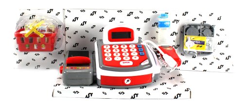 0617390290722 - VELOCITY TOYS KX MY FUNNY REGISTER PRETEND PLAY BATTERY OPERATED TOY CASH REGISTER W/ REALISTIC SCANNER W/ BEEP, FLASHING LIGHT, MONEY, CREDIT CARD, GROCERIES