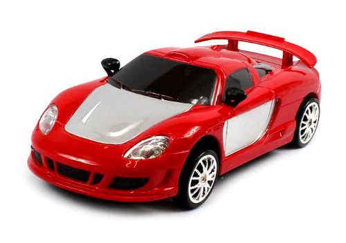 0617390313490 - PORSCHE CARRERA GT REMOTE CONTRO RC DRIFT CAR 1:24 SCALE SIZE RTR RECHARGEABLE W/ EXTRA SET OF RUBBER TIRES (COLORS MAY VARY) PERFORM VARIOUS DRIFTS
