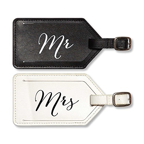 0617390514682 - C.R. GIBSON TRUE LOVE 2-PIECE LUGGAGE TAG SET, MR. AND MRS