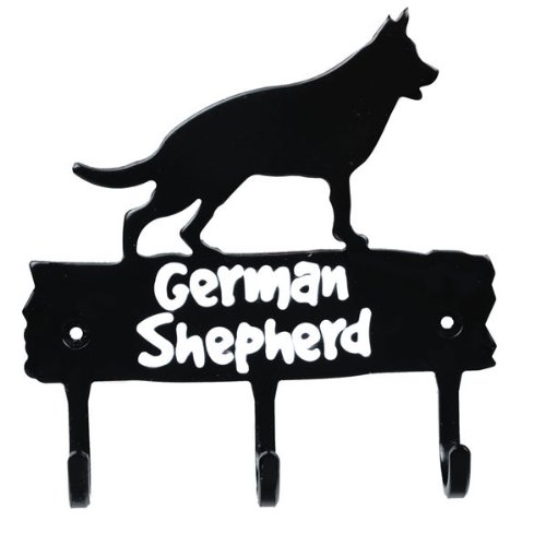 0617401641611 - GERMAN SHEPHERD LEASH OR KEY HOOK HANGER WALL RACK