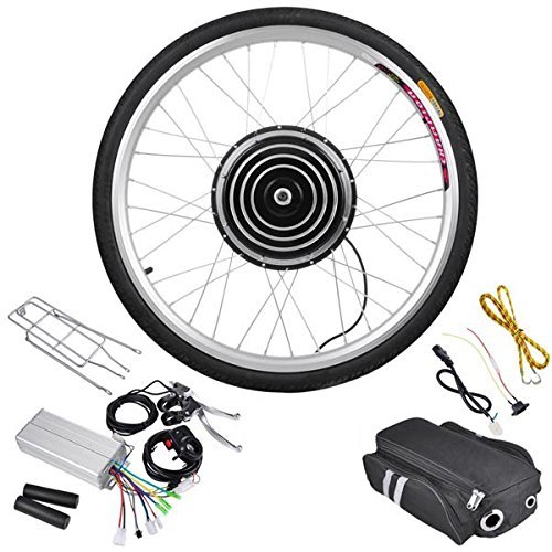 0617401645831 - 26 INCHES REAR WHEEL ELECTRIC BICYCLE MOTOR CONVERSION KIT 48V 1000W 470RPM W/ SPEED 45-48 KM/H & EFFICIENCY EXCEED 80% FOR SPORTING OUTDOOR CYCLING BIKE CRUISE MOTORIZE