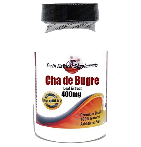 0617407230710 - CHA DE BUGRE LEAF EXTRACT 400MG * 180 CAPSULES 100 % NATURAL - BY EARHNATURALSUPPLEMENTS