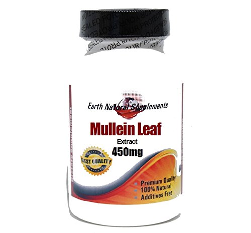 0617407236187 - MULLEIN LEAF 450MG * 100 CAPS 100 % NATURAL - BY EARHNATURALSUPPLEMENTS