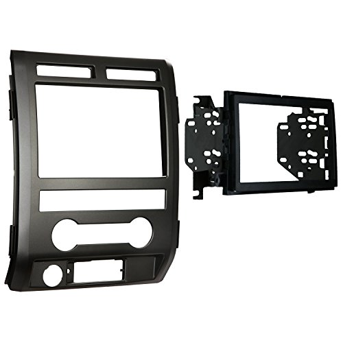 0617407303452 - METRA 95-5822B DOUBLE DIN INSTALLATION DASH KIT FOR 2009-2010 FORD F-150 NON-NAV MODELS WITH DRIVER INFO SWITCHES IN FACTORY PANEL (MATTE BLACK)