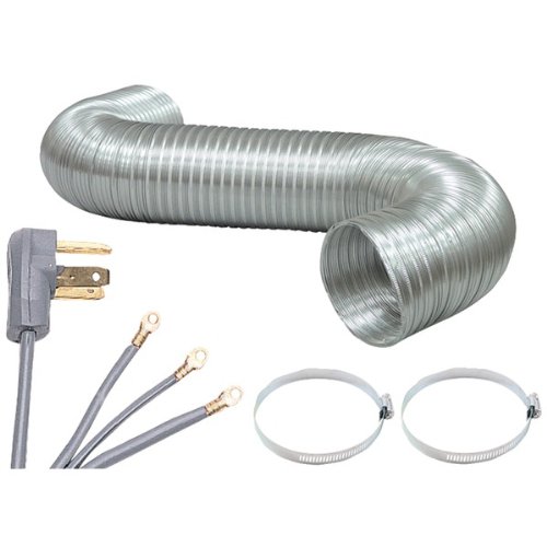 0617407349146 - PETRA PET90-1024 DRYER CONNECTION BUNDLE WITH 5FT DUCTING & 3-WIRE CORD