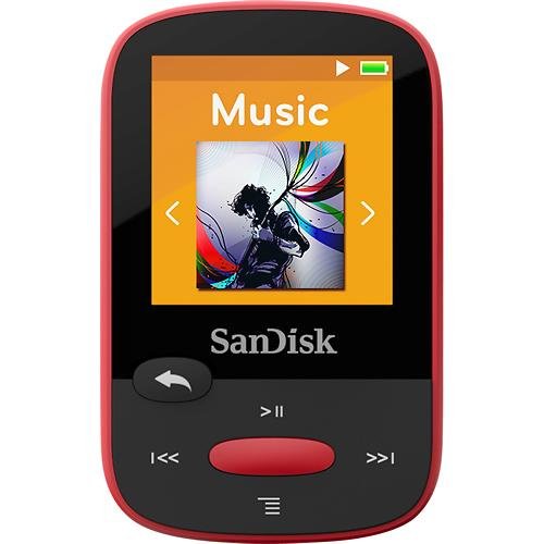 0617407406900 - SANDISK CLIP SPORT SDMX24-004G 4 GB FLASH MP3 PLAYER - RED SDMX24-004G-A46R