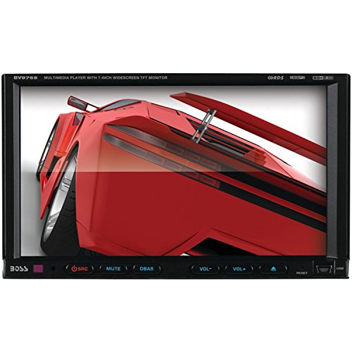 0617407410235 - BOSS AUDIO BV9755 DOUBLE-DIN 7 INCH MOTORIZED TOUCHSCREEN DVD PLAYER RECEIVER, WIRELESS REMOTE