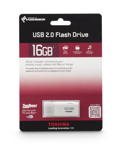 0617407473513 - TOSHIBA TRANSMEMORY USB 2.0 FLASH DRIVE, 16GB (PFU016U-1ACW)