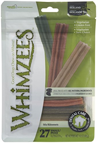 0617407660173 - PARAGON WHIMZEES STIX DENTAL TREAT FOR SMALL DOGS, 27 PER BAG
