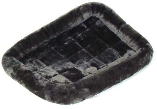 0617407676785 - MIDWEST QUIET TIME PET BED, GRAY, 36 X 23