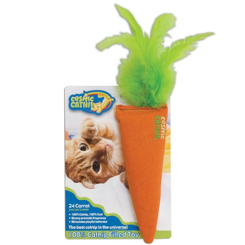 0617407729641 - OURPETS 100-PERCENT NORTH AMERICAN CATNIP FILLED CARROT CAT TOY 24 KARAT