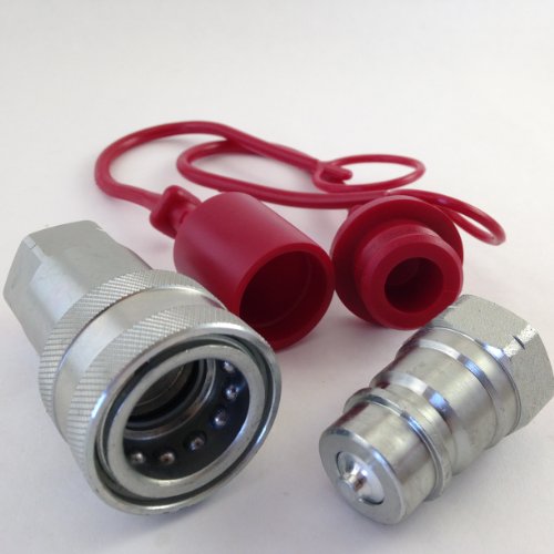 0617407884418 - TL37 AG QUICK COUPLER SET - POPPET STYLE HYDRAULIC TRACTOR COUPLING - ISO5675 1/2