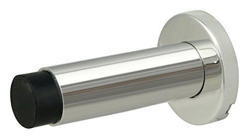 0617689423084 - INOX DSIX04-32 WALL MOUNT DOOR STOP ON ROSE, POLISHED STAINLESS STEEL