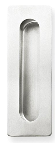 0617689423275 - INOX FHIX03-32D RECTANGULAR POCKET OR CUP PULL WITH OBLONG OPENING, SATIN NICKEL