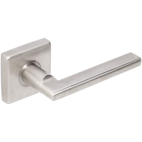 0617689427020 - INOX SE243DR SUNRISE SINGLE DUMMY DOOR LEVER WITH SE SERIES SQUARE ROSE - RIGHT, SATIN STAINLESS STEEL