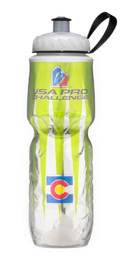 0617823407017 - POLAR INSULATED WATER BOTTLE (24-OUNCE, USA PRO CYCLING CHALLENGE GREEN SPRINTER JERSEY)