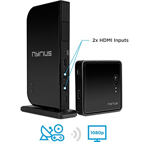 0061783260463 - NYRIUS ARIES HOME+ WIRELESS HDMI 2X INPUT TRANSMITTER & RECEIVER FOR STREAMING H
