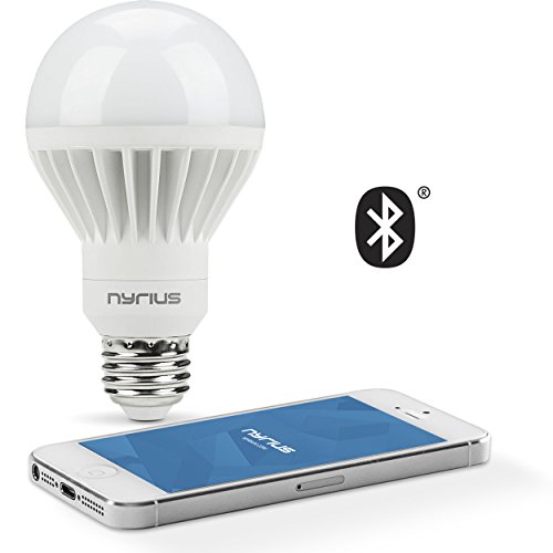 0061783262009 - NYRIUS WIRELESS SMART WHITE LED LIGHT BULB FOR SMARTPHONES & TABLETS - IOS & ANDROID APP REMOTELY CONTROLS ON/OFF, SCHEDULING & DIMMING FUNCTIONS - BLUETOOTH ENERGY EFFICIENT HOME AUTOMATION (SB09)