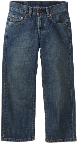 0617847615511 - LEVI'S BIG BOYS' 550 RELAXED FIT JEANS, CLEAN CROSSHATCH, 14