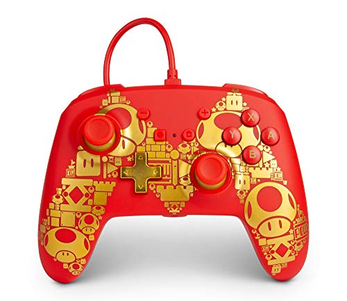 0617885023989 - POWER A ENHANCED WIRED CONTROLLER FOR NINTENDO SWITCH - GOLDEN M - NINTENDO SWITCH