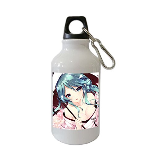 6184654904588 - VOCALOID HATSUNE MIKU SNOW STRAWBERRY WHITE KIMONO CUSTOM PERSONALIZED STAINLESS STEEL SPORTS WATER BOTTLE WITH LOOP CAP DURABLE BOTTLE MUG