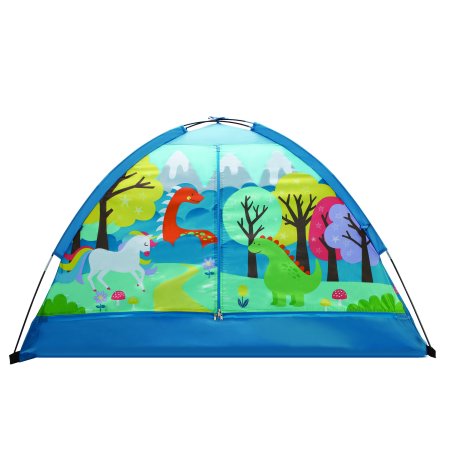 0618842398904 - CRCKT KIDS INDOOR CAMPING PLAY TENT WITH MAJESTIC DESIGN PRINT, 60”L X 36”W X 36”H