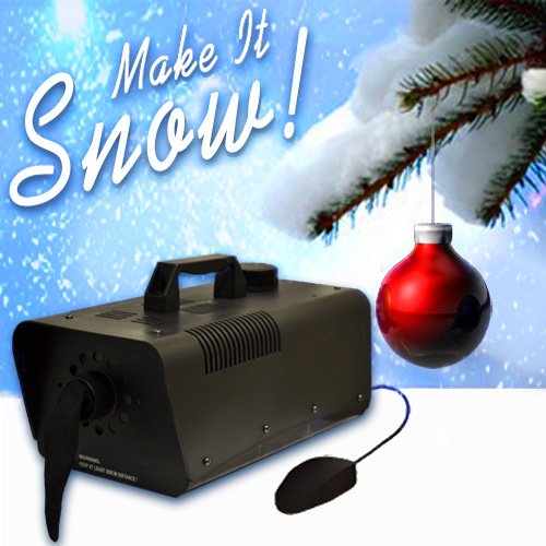 0619159942910 - SNOW MACHINE 400 WATT PRODUCES THE ILLUSION OF REAL SNOW. MAKE IT SNOW FOR YOUR HOLIDAY.