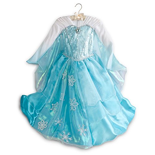 0619219477376 - DISNEY STORE ELSA DELUXE COSTUME DRESS FOR GIRLS - FROZEN SIZE 4