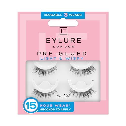 0619232007918 - EYLURE PRE-GLUED LIGHT & WISPY EYELASHES, ACCENTS NO. 003, TWIN PACK