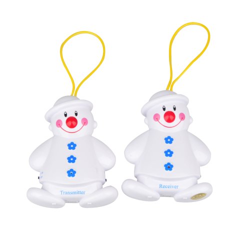 0619340318715 - GENERIC WIRELESS BABY CRY DETECTOR MONITOR ALARMFK-106B IN CUTE TWINS SNOWMAN SHAPED