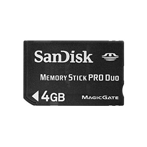 0619659025571 - SANDISK 4GB MEMORY STICK PRO DUO FLASH MEMORY CARD SDMSPD-4096-B35- RETAIL PACKAGING