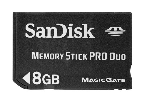 6196590393876 - SANDISK FLASH 8GB MEMORY STICK PRO DUO FLASH MEMORY CARD SDMSPD-008G-B35,BLACK
