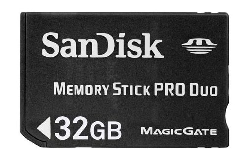 0619659058623 - SANDISK FLASH 32 GB MEMORY STICK PRO DUO FLASH MEMORY CARD SDMSPD-032G, BLACK